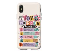 Carcasa para iPhone X/XS Las Mejores películas de Terror Ansiedad Divertida Humor introvertido