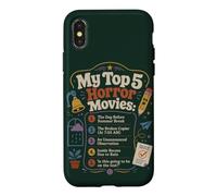Carcasa para iPhone X/XS Las Mejores películas de Terror Humor Escolar Estudiante Maestro Broma