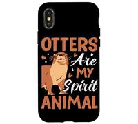 Carcasa para iPhone X/XS Las nutrias Son mi Animal Espiritual
