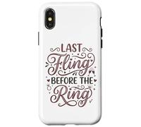 Carcasa para iPhone X/XS Last Fling Before The Ring - Novia de Despedida de Soltera