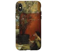 Carcasa para iPhone X/XS Lawrence Alma-Tadema Una adelfa - Primavera