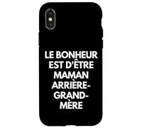 Carcasa para iPhone X/XS Le Bonheur EST d'être Maman, Grand-mère et arrière-Grand-mè