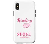 Carcasa para iPhone X/XS Leer es mi Lector de Gusanos de Biblioteca para Amantes de los Libros Deportivos