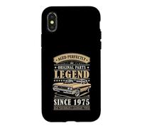 Carcasa para iPhone X/XS Legend Since 1975 Birthday Classic Car For Men Born in 1975