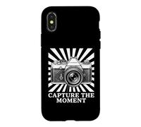 Carcasa para iPhone X/XS Lente de cámara fotográfica Digital Capture The Moment