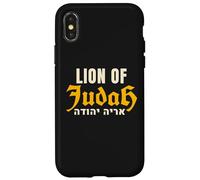 Carcasa para iPhone X/XS León de Judá Gráfico Bíblico Hebreo