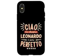 Carcasa para iPhone X/XS Leonardo Idea Regalo Personalizzata Nome Divertente