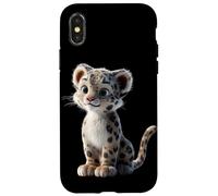 Carcasa para iPhone X/XS Leopardo de Las Nieves Panthera Uncia Gran Felino