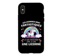 Carcasa para iPhone X/XS Les Licornes Sont Fantastiques Cadeau Licorne Adulto Humor