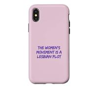 Carcasa para iPhone X/XS Lesbian Plot Vintage 70s Feminist tee Lavender Menace Histor