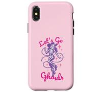 Carcasa para iPhone X/XS Let's Go Ghouls para Halloween, Vaquera, Western, Pastel, gótico, Morado