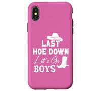 Carcasa para iPhone X/XS Lets Go Girls Cowboy Women Last Hoe Down Bachelorette Party