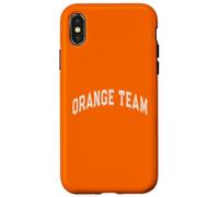 Carcasa para iPhone X/XS Let's Go Orange Team Summer Camp Competition Día del Juego de Guerra
