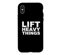 Carcasa para iPhone X/XS Levanta Cosas Pesadas Bold Fuerza Entrenamiento Motivación