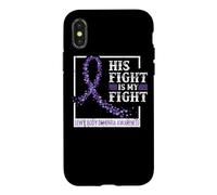 Carcasa para iPhone X/XS Lewy Body Demencia Concientia Cinta Púrpura Su Lucha