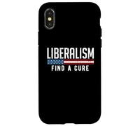 Carcasa para iPhone X/XS Liberalismo Encuentra una Cura Divertido Meme Político Humor Gráfico