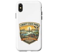 Carcasa para iPhone X/XS Liberty State Park New Jersey Ellis Island - Recuerdo novedoso