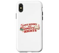 Carcasa para iPhone X/XS Libros de Amor y Derechos de Las Mujeres Diseño Feminista Amante de los Libros
