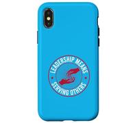 Carcasa para iPhone X/XS Liderazgo Significa Servir a los demás