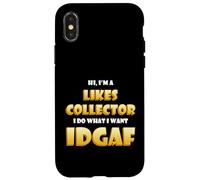Carcasa para iPhone X/XS Likes Collector Idgaf Meme Social Media Marketing Influencer