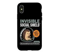 Carcasa para iPhone X/XS Lindo Erizo introvertido Antisocial - Escudo Social Invisible
