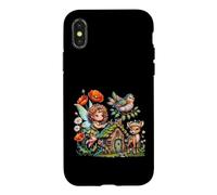 Carcasa para iPhone X/XS Lindo Hada Fawn Fantasía Escena