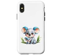 Carcasa para iPhone X/XS Lindo Koala mamá y bebé Animal ilustración