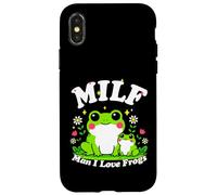Carcasa para iPhone X/XS Lindo Milf Hombre Amo Ranas Rana Divertido Anfibio Papá Broma