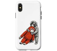Carcasa para iPhone X/XS Lindo Mono bebé zoológico Llamado ponche Adorable orangután Relleno