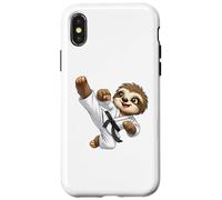 Carcasa para iPhone X/XS Lindo Perezoso Karate Kid Artes Marciales