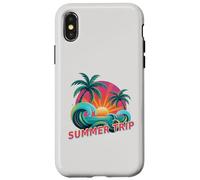 Carcasa para iPhone X/XS Lindo Viaje DE Verano Todas Las Chicas Vacaciones Qué Pasa Playas Familia