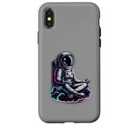 Carcasa para iPhone X/XS Lindo Yoga Astronauta Bienestar Tai Chi Meditación Zen XiGong