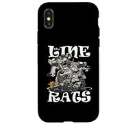 Carcasa para iPhone X/XS Línea Ratas Dibujos Animados Aviación Naval Línea Avión Capitanes