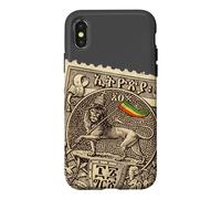 Carcasa para iPhone X/XS Lion of Judah Vintage Ethiopia Art Selassie Rasta Reggae