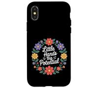 Carcasa para iPhone X/XS Little Hands Big Potential Leader Kids Pride -