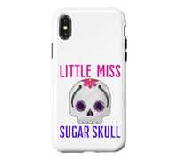 Carcasa para iPhone X/XS Little Miss Sugar Skull Divertido Niño Niña Chica Mexicana Diversión