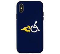 Carcasa para iPhone X/XS Llamas en Silla de Ruedas