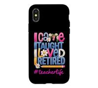 Carcasa para iPhone X/XS Llegué, enseñé, me encantó, me jubilé, Divertido retiro de Profesor