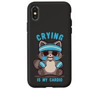 Carcasa para iPhone X/XS Llorar es mi Mapache Cardiovascular