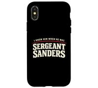 Carcasa para iPhone X/XS Lo conocí Cuando era el Sargento Sanders Broma Divertida de Kentucky