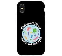 Carcasa para iPhone X/XS Lo Que no te Mata MUTA y vuelve a Intentar biología Divertida