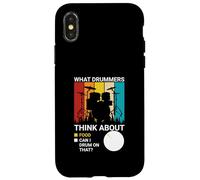 Carcasa para iPhone X/XS Lo Que piensan los Bateristas