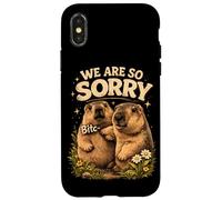 Carcasa para iPhone X/XS Lo Sentimos Marmota Divertido Meme