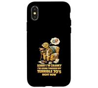 Carcasa para iPhone X/XS Lo Siento, Estoy de Mal Humor, Estoy pasando por mis terribles 70 en Este Momento
