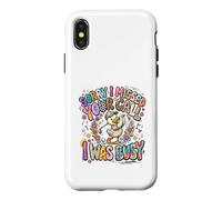 Carcasa para iPhone X/XS Lo Siento, perdí tu Llamada Estaba Ocupado Golfing Duck
