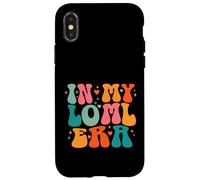 Carcasa para iPhone X/XS LOML Love of My Life Era Groovy Retro Esposa Novia Corazones
