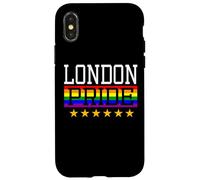 Carcasa para iPhone X/XS London Pride England Gay Lesbianas Queer LGBT Rainbow Flag