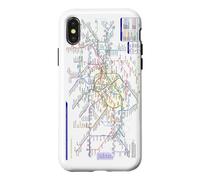 Carcasa para iPhone X/XS Londres Reino Unido Metro Train Railway - Souvenir Ruta Mapa Europa