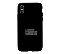 Carcasa para iPhone X/XS Look Back and Thank God Look Forward and Trust God