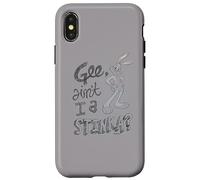 Carcasa para iPhone X/XS Looney Tunes Bugs Bunny Laughing Ain't I a Stinka?